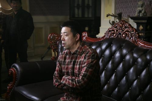 《大河兒女》導演安健接受媒體記者的訪問。